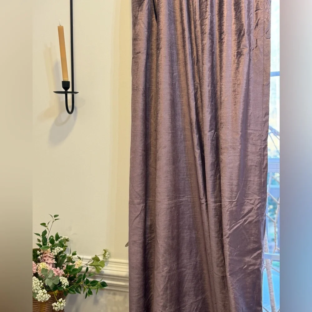 Set 2 / WEST ELM Luster Velvet Curtain 96”
